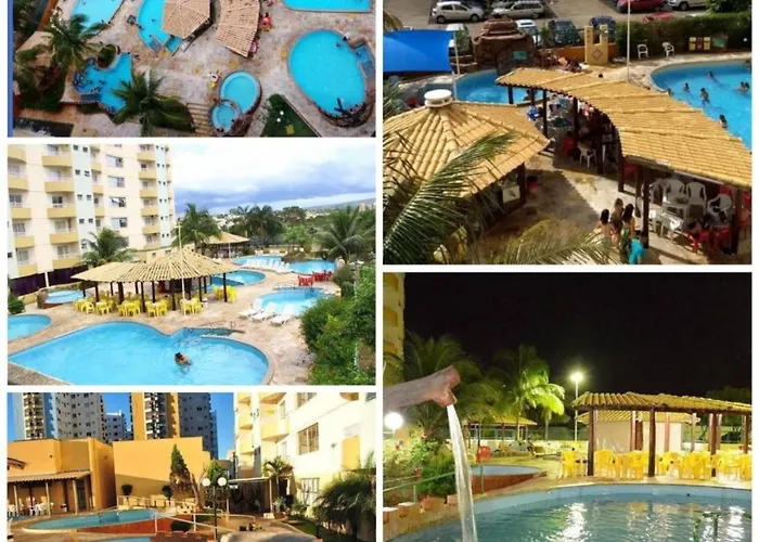 LINDO FLAT com PARQUE AQUÁTICO PERTO DO CENTRO DE CALDAS NOVAS!