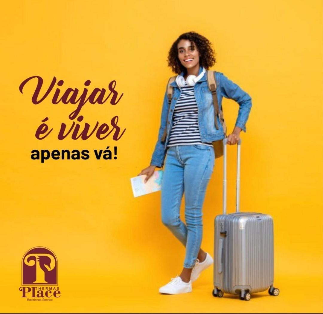 Apartamento Flat Temporada Perto Singapura Shopping Com 7 Piscinas, Bar Molhado, Restaurante - A 3 Min Centro De Caldas Novas! *