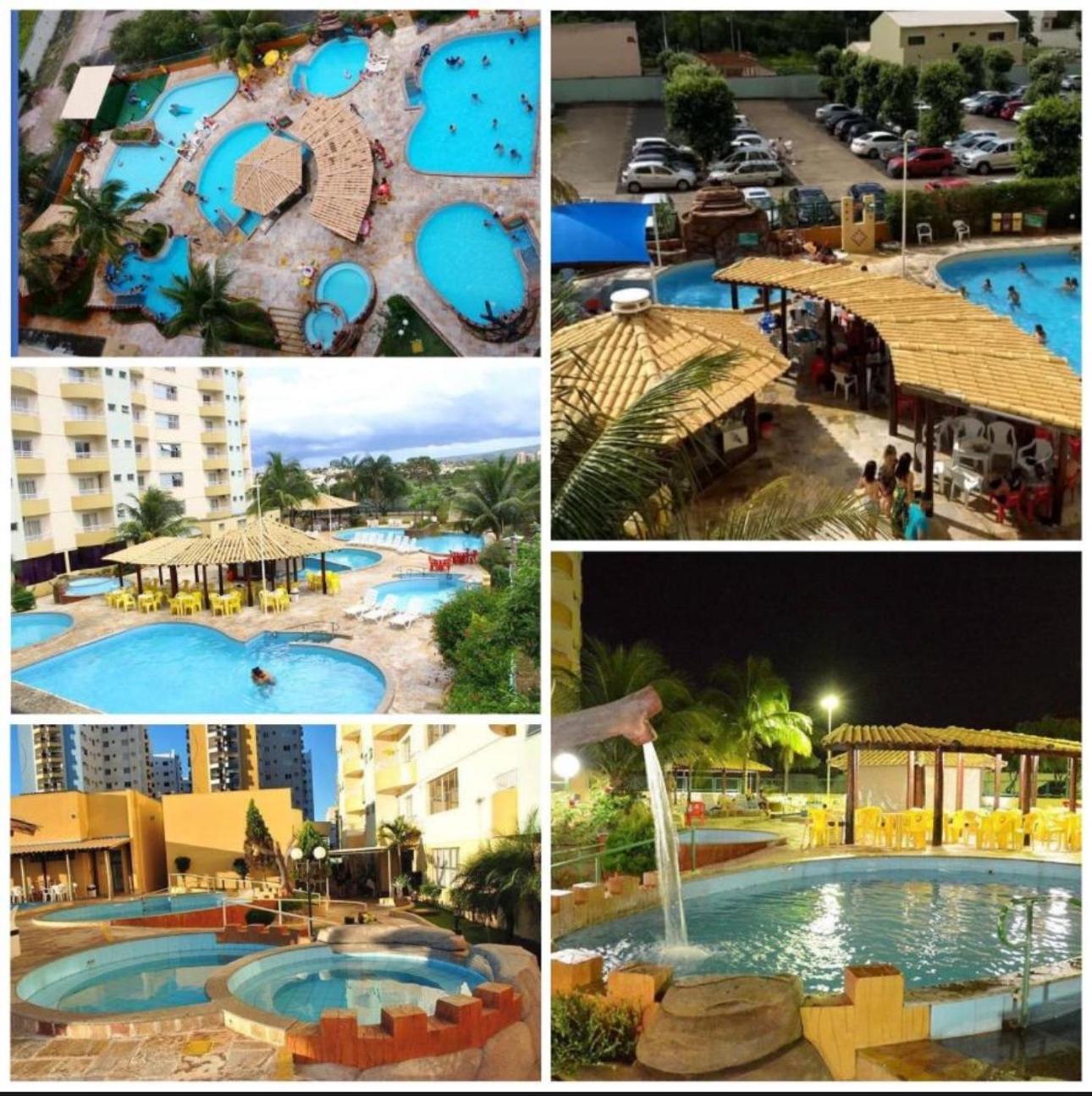 Flat Temporada Perto Singapura Shopping Com 7 Piscinas, Bar Molhado, Restaurante - A 3 Min Centro De Caldas Novas! Caldas Novas